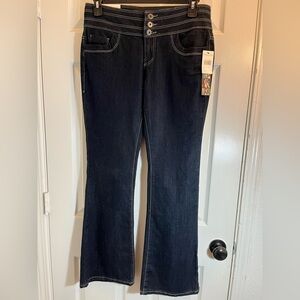 Freestyle Revolution Dark Blue Flare Jeans Size 11 NEW